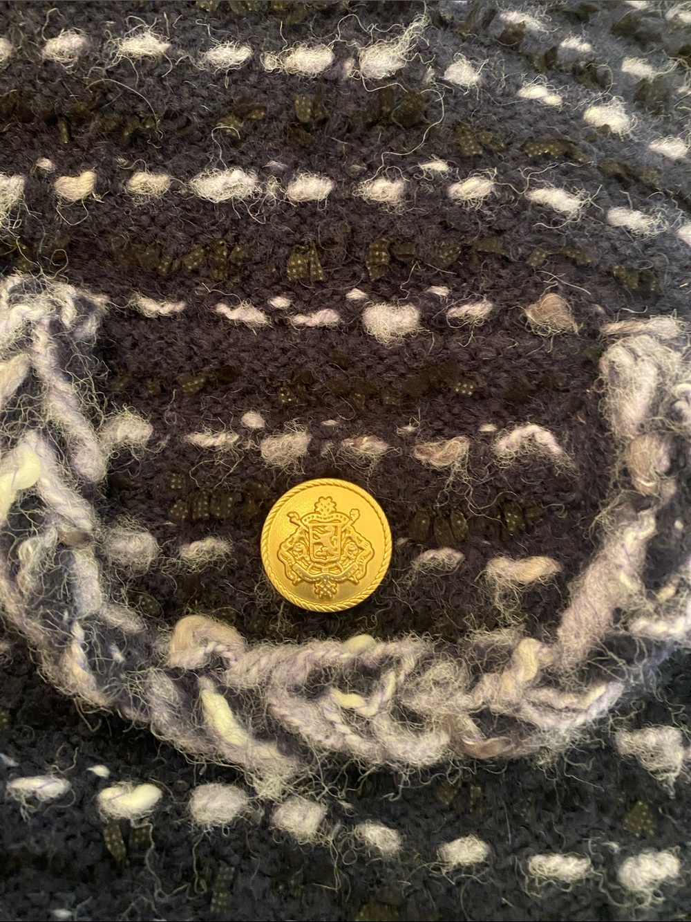 J. Crew Cropped Lady Jacket in Navy Marled Yarn Size S - Picture 13 of 16